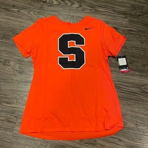 New Syracuse University Nike Athletic Cut Womens Tee Sz XL